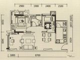 方直东岸_2室2厅1卫 建面78平米