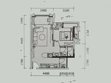 方直东岸_1室1厅1卫 建面56平米