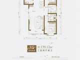 交控置地龍锦院_3室2厅2卫 建面130平米