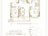 御景蓝郡_3室2厅1卫 建面119平米