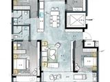 翔凯上城虞园_4室2厅2卫 建面163平米