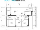 安居峰景苑_3室2厅2卫 建面88平米