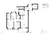 保利联发光合臻园_3室2厅2卫 建面104平米