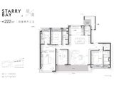 仁恒滨湖湾_4室2厅3卫 建面222平米