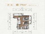 贵阳天瀑学府_3室2厅1卫 建面79平米